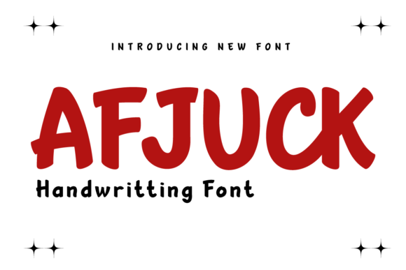 Afjuck Font: Creative Display Type