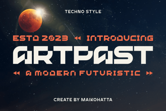 Artpast: Futuristic Font for Digital Campaigns