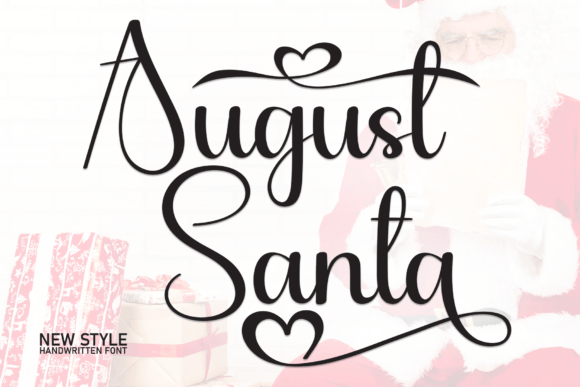 August Santa Font for Creative Campaigns