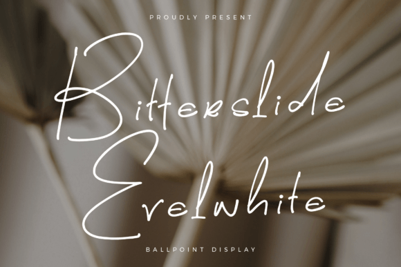 Bitterslide Evelwhite Font