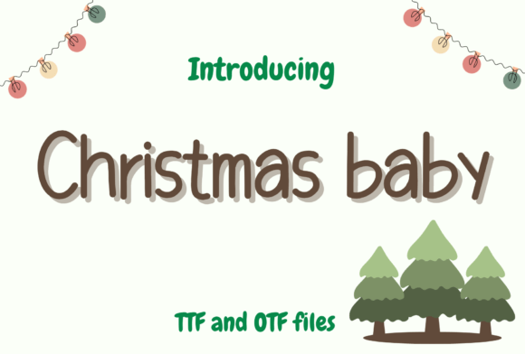 Christmas Baby Font for Creative Campaigns