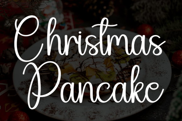 Christmas Pancake Font Review