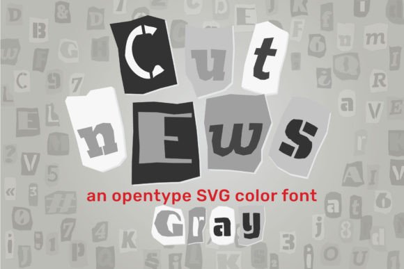 Cut News Gray Font