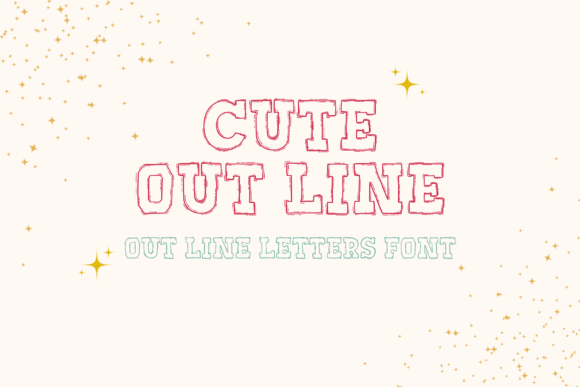 Cute Out Line Font Review