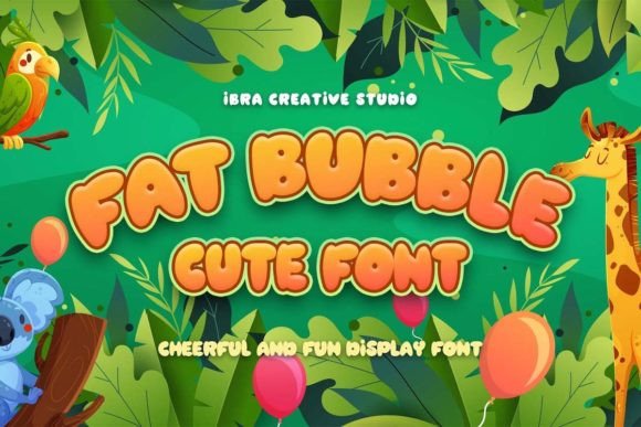 Fat Bubble Font for Business Branding