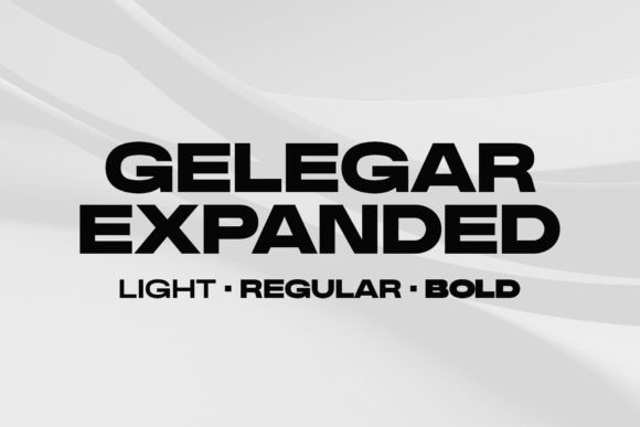 Gelegar Expanded Font for Web Design