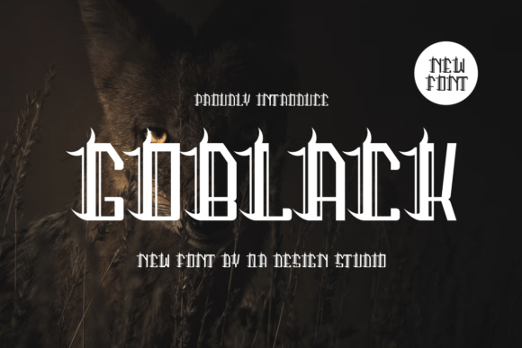 Goblack Font for Creative Makers