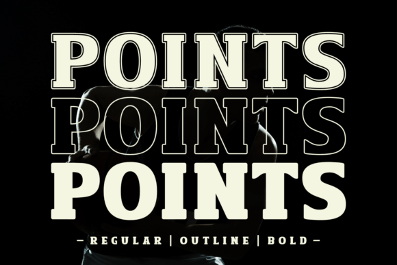 Points Font for Creative Projects