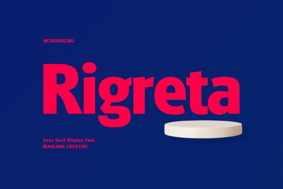 Rigreta: A Bold Sans Serif for Creative Branding