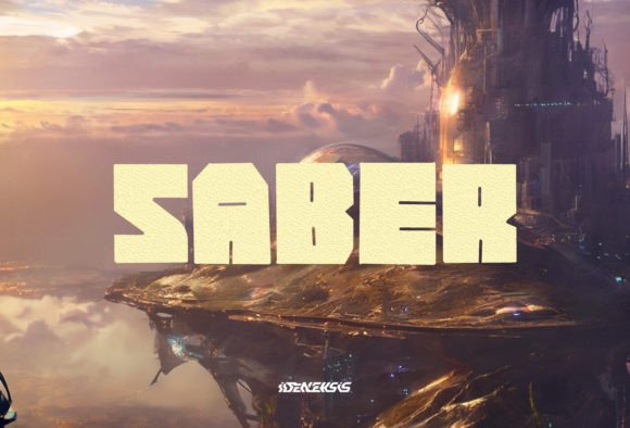 Saber Font: Bold and Branded