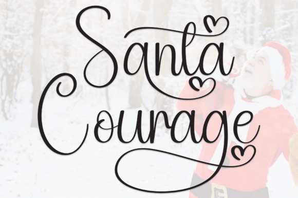 Santa Courage Font for Business Branding