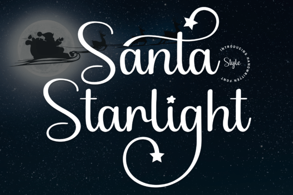 Santa Starlight Font for Creative Projects