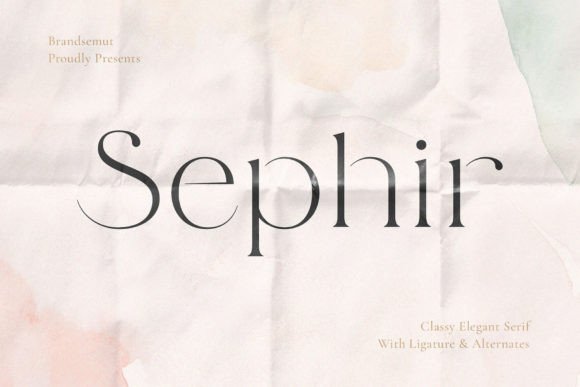 Sephir: A Classy Serif Font for Web Design