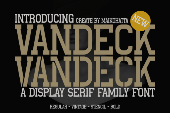Vandeck Font for Branding Projects